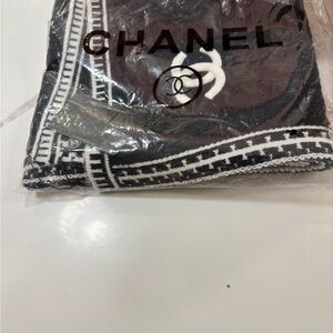 CHANEL Monochrome Logo Scarf
